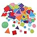 MonkeyJack 150 Pieces Multi Shapes Felt Fabric Patches Felt Scrapbooking Applique Sticker for Scrapbooking Card Making Nursery Decoration Kindergarten Creative DIY Toys For Kids - Geometric