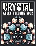 Crystal Adult Coloring Book: 50 Gem Coloring Pages