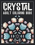 Crystal Adult Coloring Book: 50 Gem Coloring Pages