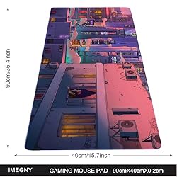 Imegny Extended Gaming Mouse Pad, Portable Mat for