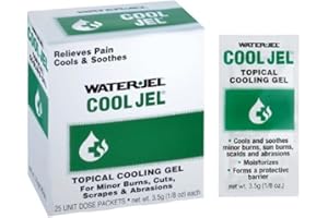 WATER JEL Water-Jel ® Cool Jel Topical Cooling Gel Foil Packs - Water-Jel ® Cool Jel Topical Cooling Gel Foil Packs - Box of 25 - CJ25-600