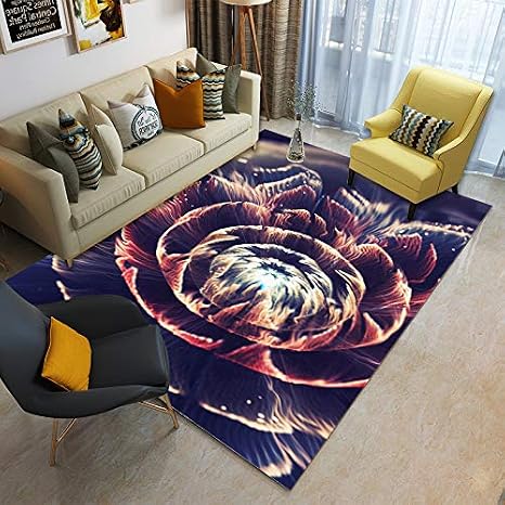Liveinu Retro Barock Teppich Mit Anti Rutsch Unterstutzung