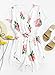 Floerns Women's Wrap Front Floral Print Romper Shorts Jumpsuit Playsuit White M