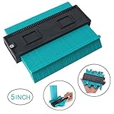 Contour Gauge 5 Inch Profile Gauge and Shape Duplicator, Nezylaf Plastic Contour Gauge Precisely Copy Irregular Shapes for Perfect Fit and Easy Cutting (5