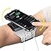 VUP Running Armband for iPhone Xs Max/XS/XR/X/6S/7/8 Plus, Galaxy S10/S9 Plus/S8/ Note 9/8/J7, LG G6/V30, Google Pixel 3/2 XL, 180 Rotatable Cell Phone Holder Arm Band for Gym Workout (Silver)