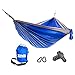 TAG Camping Hammock - Double Hammock is Spacious, Lightweight & Super Comfortable - Folding Parachute Portable Hammock is Perfect for Backpacking, Tree, Yard and Outdoor Travel