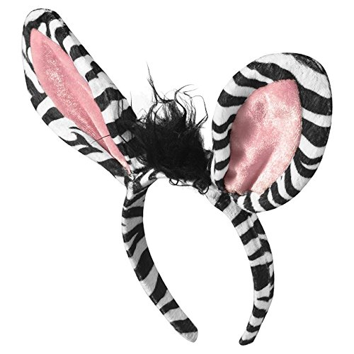 Funny Party Hats Zebra Costume Set - Animal Costumes Zebra Headband & Tail - //coolthings.us