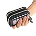 IDEAWIN Geniune Leather RFID Blocking Double Zipper Accordion style Card Wallet with ID Window Gift Box