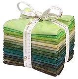 Lunn Studios Artisan Batiks Prisma Dyes Rainforest 15 Fat Quarters Robert Kaufman Fabrics FQ-832-15