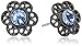 1928 Jewelry Flower Filigree Stud Earrings