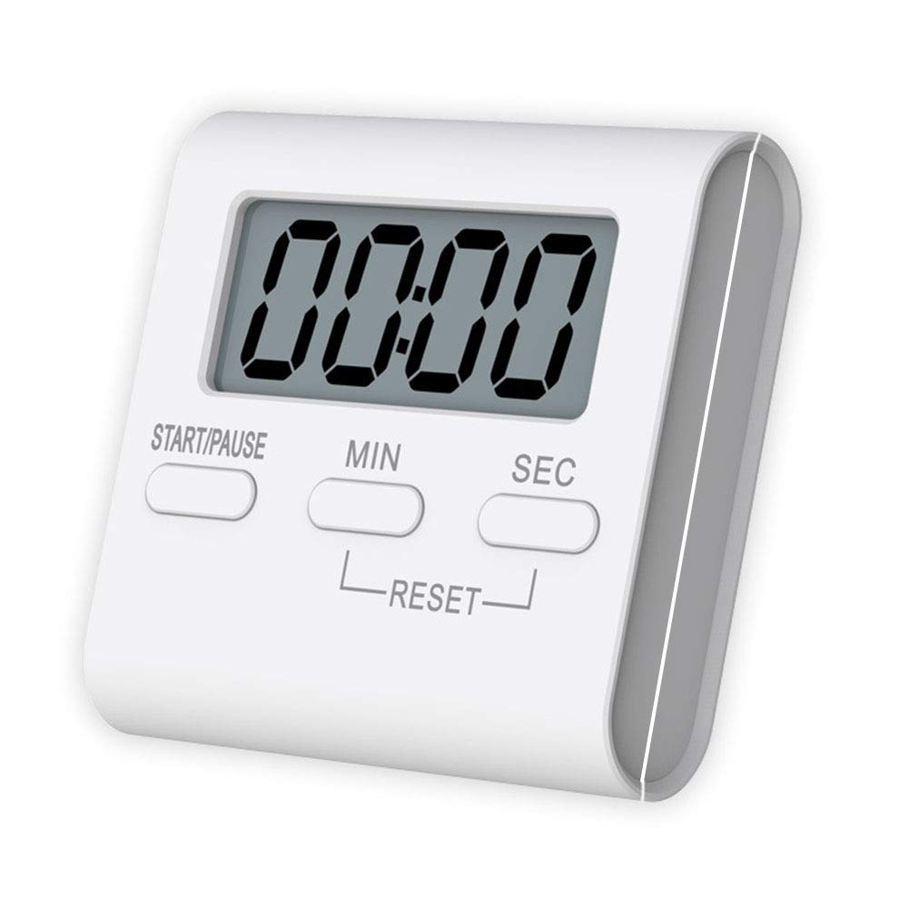 Kitchen Timer, INRIGOROUS Digital Kitchen Timer Magnetic Countdown Stopwatch Timer With Loud Alarm, Big Digit, Back Stand, Hanging Hole for Cooking, Shower, Bathroom, Kids, Classroom