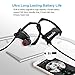 BLUERIN Bluetooth Headphones with Mic Hook in ear Earphones for Gym Running (Black)