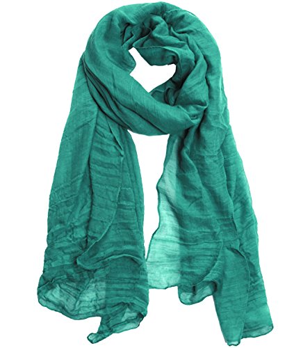 Kmystic large plain solid viscose scarf (emerald)