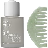 Act+ Acre, Stem Cell Serum &amp; Gua Sha Comb Bundle, Scalp Care | Apple extract treatment plus stone massager stimulates for thicker, fuller-looking hair