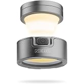 NEBO Poppy Puck Pocket Lantern | Compact 2-in-1 Mini Lantern, 300 Lumen, Rechargeable, 3 Light Modes, Magnetic Base & Hanging