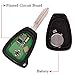 YITAMOTOR Uncut Keyless Entry Remote Control Key Fob Replacement for OHT692427AA, KOBDT04A (Pack of 2)