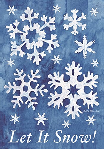 Let it snow! winter garden flag snowflakes 12.5" x…