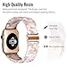BONSTRAP Resin Watch Band with Metal Buckle 40mm 38mm for Apple Watch Series 4 3 2 1