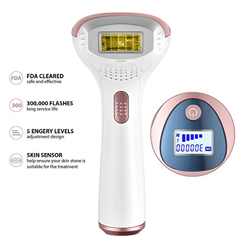MLAY IPL Laser Hair Removal For Women Permanent Hair Removal Device - Professional 300,000 Pulse Home Body Hair Removal System