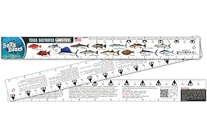 Salty Bones Texas Saltwater Lawstick - 36" Folding Fishing Ruler - Made in The USA - Newest Version