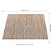 PABUSIOR Brown Placemats Set of 8, Placemats for Dining Table Heat Resistant, Place Mats for Kitchen Table Washable, Crossweave Woven Vinyl Wipeable Placemat, Table Mats Sets Beige（12 X 18 Inch）