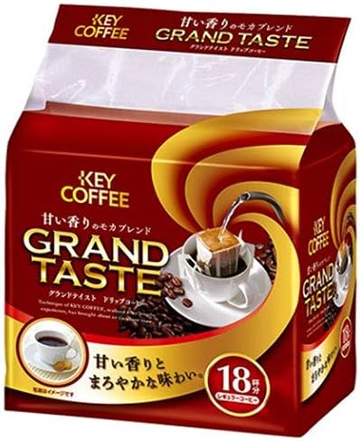 Amazon Key Coffee キーコーヒー ドリップバッグ グランドテイスト 甘い香りのモカブレンド 6g 18p 6袋入 2ケース キーコーヒー ドリップバッグ 通販