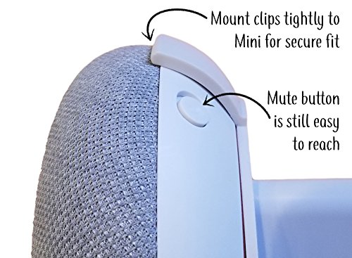 Dot Genie Google Home Mini (1st Gen) Backpack: The Simplest and Cleanest Outlet Wall Mount Hanger Stand for Home Mini (1st Gen) - No Cord Wrapping Required - Designed in USA (Black)