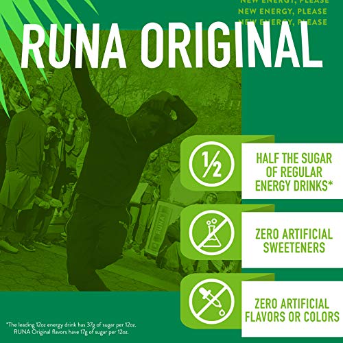 Organic Clean Energy Iced Tea Drink by RUNA, 6 Flavor Sampler Natural