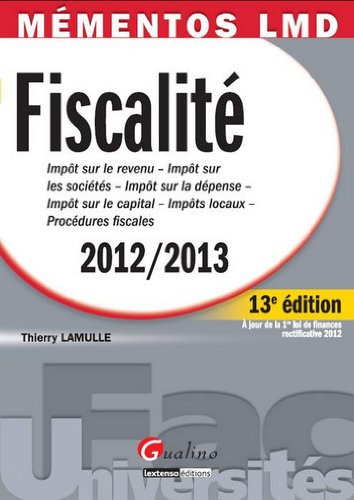 Fiscalité 2012-2013