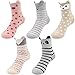Hippih Girls Kids Animal Cotton Ankle Socks Toddler Crew Socks 5 Pack