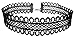 Zivyes Black Lace Floral Choker Punk Gothic Tattoo Necklace for 90s Women Girls (Style-B-6pcs)