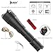 LED Flashlight WUBEN Waterproof 1200 Lumens CREE LED Rechargeable (18650 Battery Included) and Zoom Maximum Spotlight and Floodlight LT35 LED 5 Light Mode Black (Black)