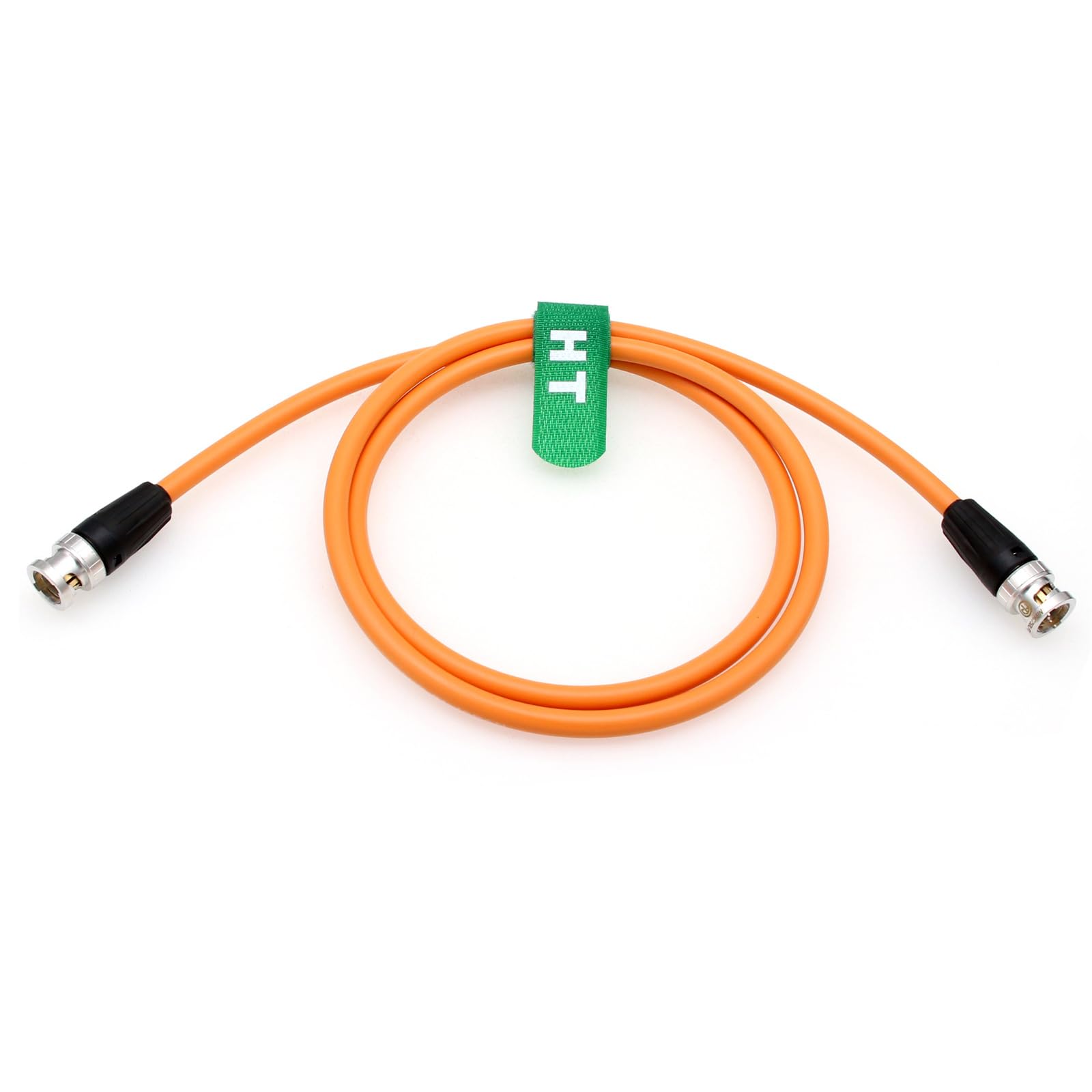 HangTon 12G SDI 4K 60p Video Cable for Sony Venice FX9 FX6 Alexa Komodo Camera Canon C300 III SmallHD Atomos Monitor, BNC 75 ohm Coaxial Shielded (50cm, Orange)