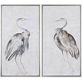 Summer Birds 46 3/4" High 2-Piece Framed Canvas Wall Art Set