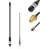 915MHz Antenna 10dBi Gain for Meshtastic LoRa Long Range Soft Whip Antenna, 17cm Omni SMA Male Black (1 Pack)