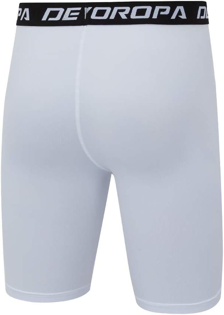 Devoropa Youth Boys' Compression Shorts Performance Athletic Base Layers Workout Training Underwear Side Pocket (Pack of 2): Clothing