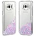 Galaxy S8 Plus Case, Caka Galaxy S8 Plus Liquid Case Luxury Bling Flowing Liquid Floating Glitter Sparkle Love Heart Case for Samsung Galaxy S8 Plus - (BluePink)