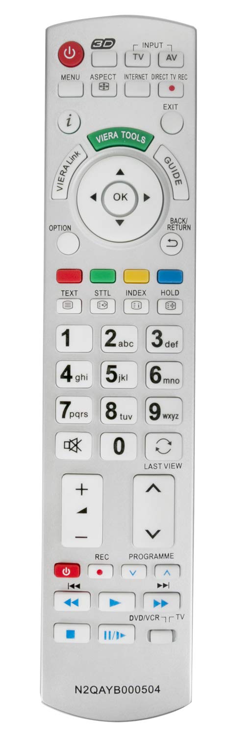 ALLIMITY N2QAYB000504 Remote Control Replaced for Panasonic TX-L32D28EP TX-L37V20E TX-L42G20E TX-P42GW30S TX-P50G20E TX-L32D25E TX-P42G20E TX-L24D35 TX-L32G20E TX-P42GT20E TX-P46G20E TX-L32D28ES