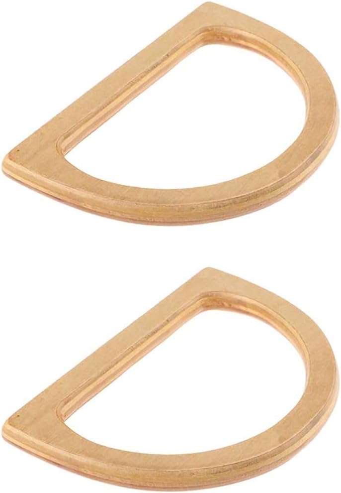 POFET 1 Pair Wooden Purse Handle Easy Attachment Bag Handle for Handbag DIY Accessories - Image 5