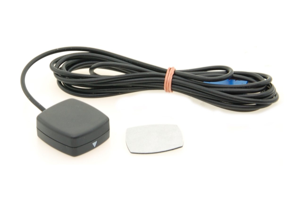 Alda PQ Antenna with magnetic stand for GPS with NEU FAKRA/F BLUE CODE C plug and 2.5m (2.73 yd) cable