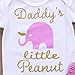 Cute Baby Girl Daddy’s Girl Print Bow Romper+Multi-Tulle Ruffle Bowknot Shorts Outfit (0-6 Months, Purple Elephant)