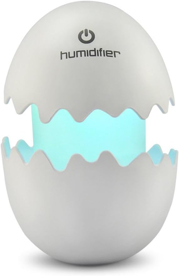Cool Mist USB Car Fresh Air Humidifier CTORCH Funny Easter Egg Design for Home Office Travel Car Bedroom(White)