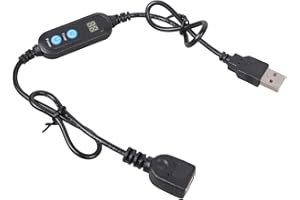 USB Timer Control Cable 1-12H Auto Shutoff 5V 2A for LED Lamps Aquariums Electronics Energy Efficient Design Led Light Auto S