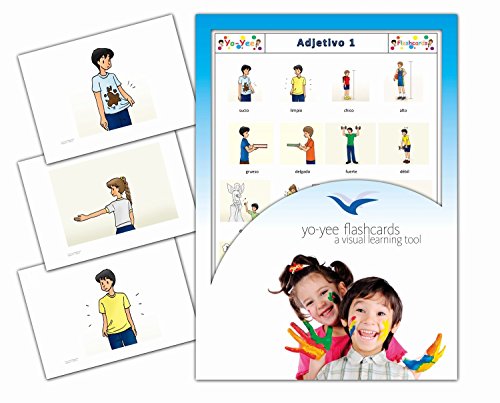 Tarjetas de vocabulario - Adjetivo 1 - Adjectives Picture Cards in Spanish