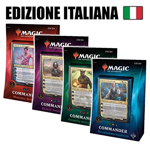 Wizards of the Coast Magic The Gathering Commander 2018 Set of 4 Decks - Italian MTG