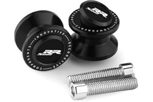 Mokiton Motorcycle M8 Swingarm Spools Slider Compatible With BMW S1000RR 2009-2020 2021 2022 2023 2024 2025 | Swing Arm Stand Screws Bobbins S 1000RR 1000 RR S1KRR Accessories (black-2)