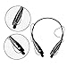 Wireless Headphones Bluetooth Sports Stereo Earphones Hands-free Neckband Style Headset Universal (Black)