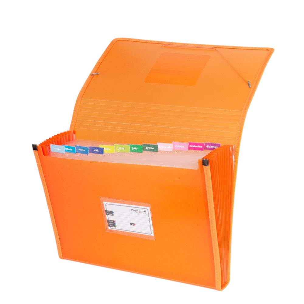 grafoplás 02963052-carpeta Spacer, Folio Size, Orange