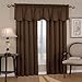 Eclipse Canova Blackout Thermaback Window Valance Curtains for Kitchen or Bathroom, 42