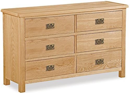 Roseland Furniture Sale Oak Chest Of Drawers With 6 Drawers